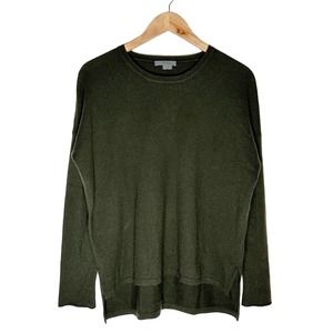 Vince | Women | Dark Forest Green 100% Cashmere Crew Neck Sweater | Small